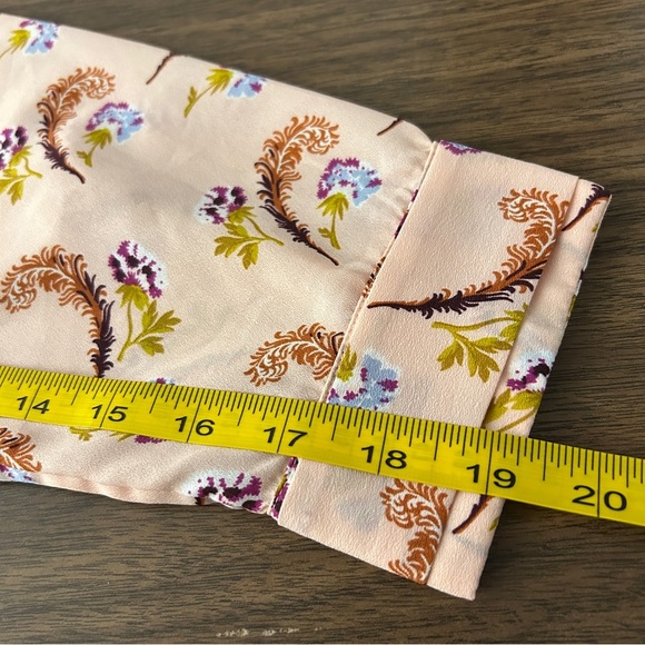 ❤️ Banana Republic Pink Paisley Floral Blouse XL - Picture 10 of 10